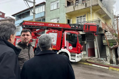 Kocaeli'de 4 katlı binada çıkan yangın söndürüldü