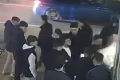 Bursa'da iki grup birbirine girdi! Bir anda yumruk attı...