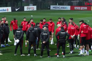 A Milli Futbol Takımı, Romanya maçı hazırlıklarını sürdürdü