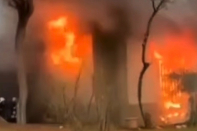 Gaziantep’te caminin bodrum katında korkutan yangın