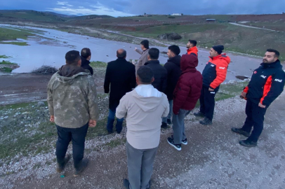 Kilis'te Afrin Çayı'nda mahsur kalan kişi kurtarıldı