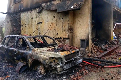 Ankara'da ev yangını; otomobil ve traktör kullanılmaz hale geldi