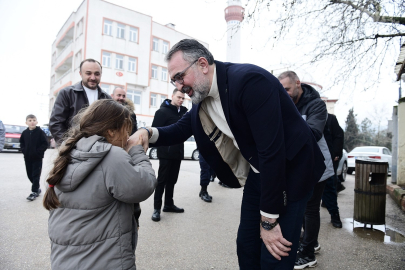 Bursa Kestel Belediye Başkanı Erol'la kırsal mahallelerde bayram coşkusu