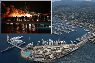 Aziz Yıldırım’ın yatı yanmaktan son anda kurtuldu