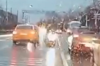 Kocaeli'de trafik magandasının ehliyetine el konuldu