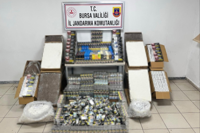 Bursa’da dev operasyon! On binlerce kaçak sigara ve makaron ele geçirildi