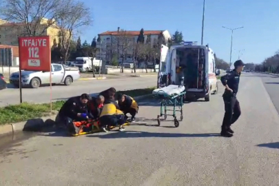 Edirne'de kırmızı ışıkta geçen yayaya araç çarptı