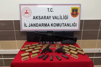 Aksaray'da jandarmadan ruhsatsız silah operasyonu: 1 tutuklama