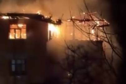 Çankırı'da alevlere teslim olan ev küle döndü