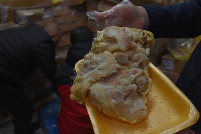 Şanlıurfa'da 50 ton bozuk tavuk ele geçirildi