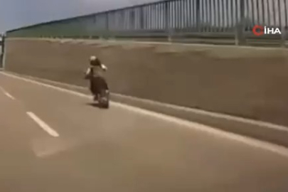 Bursa'da tehlikeli hareketler! O anlar kamerada...