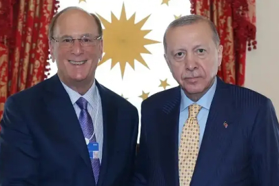 Cumhurbaşkanı Erdoğan dünyanın en büyük varlık fonu BlackRock'u yöneten Fink'i ağırladı