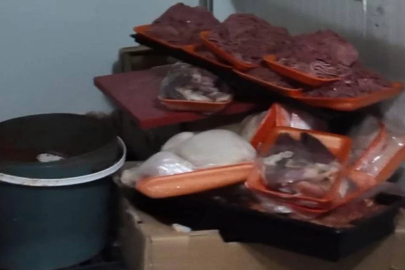 Kocaeli'de baskın yapılan kasaptan küflü ve bozuk etler çıktı