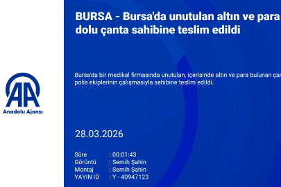 Bursa'da unutulan altın ve para dolu çanta sahibine teslim edildi!