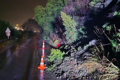 Bursa’da panik yaratan anlar! Kapanan yol tekrar açıldı