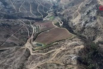 Bursa'da yangın sonrası o alan renklendi