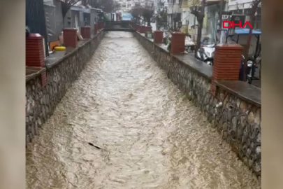 Bursa'da muhtarlardan dereye dozerli müdahale!