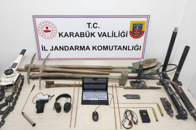 Karabük’te jandarmadan kaçak kazı ve uyuşturucu operasyonu