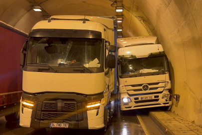 Zonguldak'ta tünelde iki tır çarpıştı: 1 yaralı