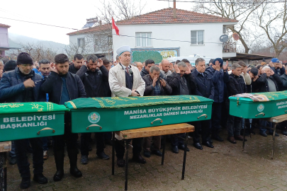 Manisa'da eşi ve ailesini katletmişti: 4 kişi yan yana toprağa verildi