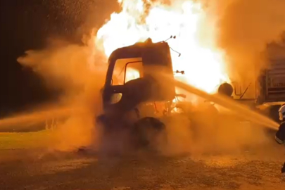 Mardin'de tırda çıkan yangın söndürüldü