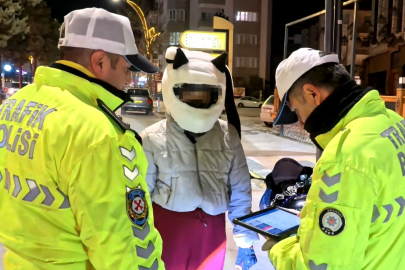 Aksaray'da ehliyetsiz motosiklet sürücüsüne 11 bin lira ceza