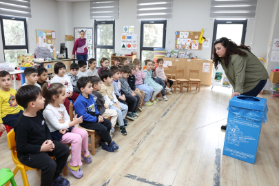 Bursa Nilüfer’de miniklere geri dönüşüm eğitimi