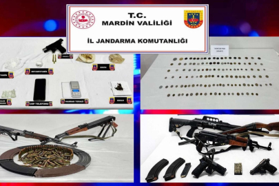 Mardin’de silah ve tarihi eser kaçakçılığı operasyonu: 6 gözaltı