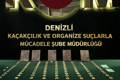 Yüzlerce sahte altın ile yakalandılar