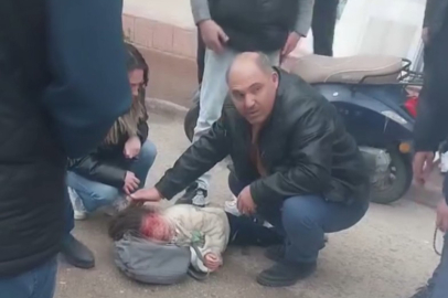 Bursa'da devrilen motosikletteki kardeşler yaralandı; ağlayan çocuğu çevredekiler sakinleştirdi