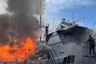 Sadri Şener'in Bodrum'daki lüks teknesinde yangın