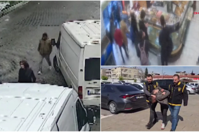 Yankesicilik yaparken güvenlik kamerasına yakalandı