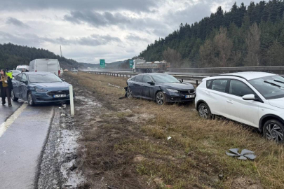 Anadolu Otoyolu'nda 9 araç kazaya karıştı