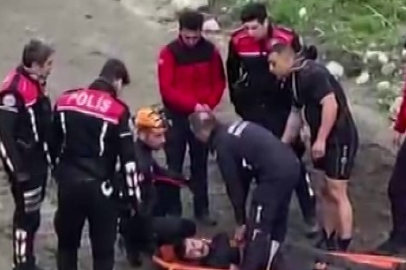 Amasya'da köprüden nehre atlayan şahsı ekipler kurtardı