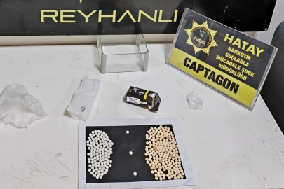 Hatay Reyhanlı'da 315 adet Captagon hap ele geçirildi