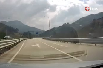 Bursa'da yaptığı manevra hayatını kurtardı!