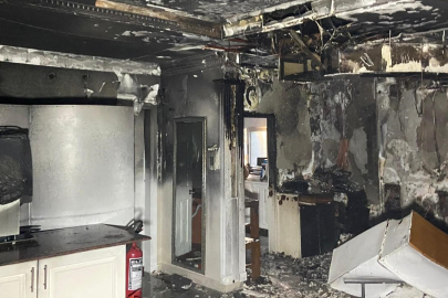 Antalya Alanya'da tadilattaki otelde çıkan yangın korkuttu