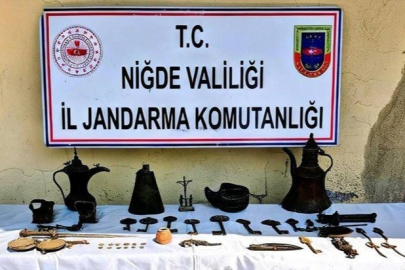 Niğde’de "Anadolu Mirası" operasyonu: 44 tarihi eser ele geçirildi
