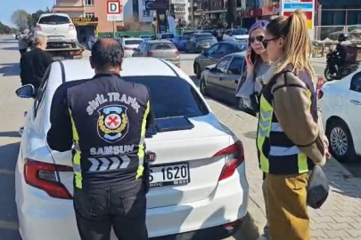 Samsun'da korsan kadın taksiciye 100 bin TL para cezası