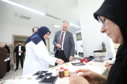 Bursa İnegöl Belediye Başkanı Taban'dan İNESMEK kursiyerlerine ziyaret