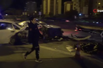 Bursa dönüşü acı son: Emniyet şeridindeki sürücüye otomobil çarptı!