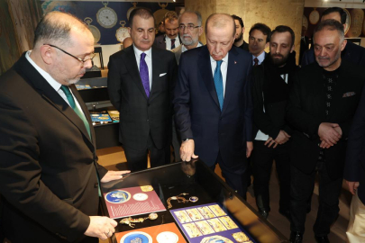 Erdoğan, 'Muhteşem Cep Saatleri Koleksiyonu' sergisini ziyaret etti