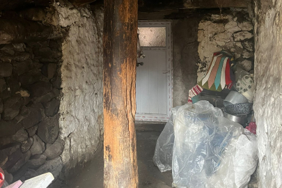 Ardahan'da kar nedeniyle ev ve ahırda göçük meydana geldi