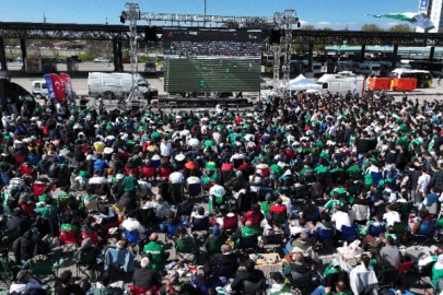 Bursaspor'un karşılaşması için dev ekranlar kuruldu!