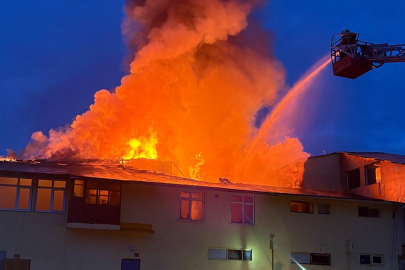 Kastamonu'da tekstil fabrikasında yangın