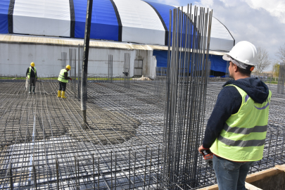 Bursa Karacabey’de hamam ve sauna kompleksinin temeli atıldı