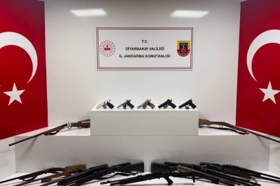Diyarbakır'da 73 adet silah ele geçirildi