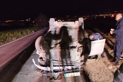 Elazığ’da otomobil takla attı: 6 yaralı
