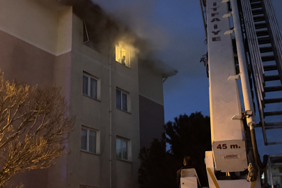 Edirne'de bir apartman dairesinde çıkan yangın söndürüldü