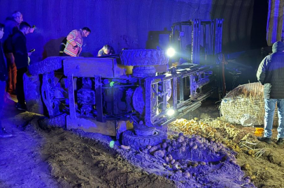 Nevşehir'de patates deposunda devrilen forkliftin operatörü öldü